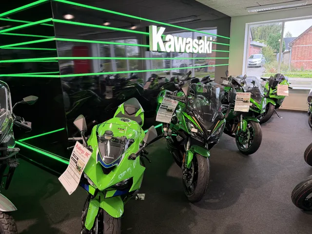Kawasaki-afdelingen med grøn belysning